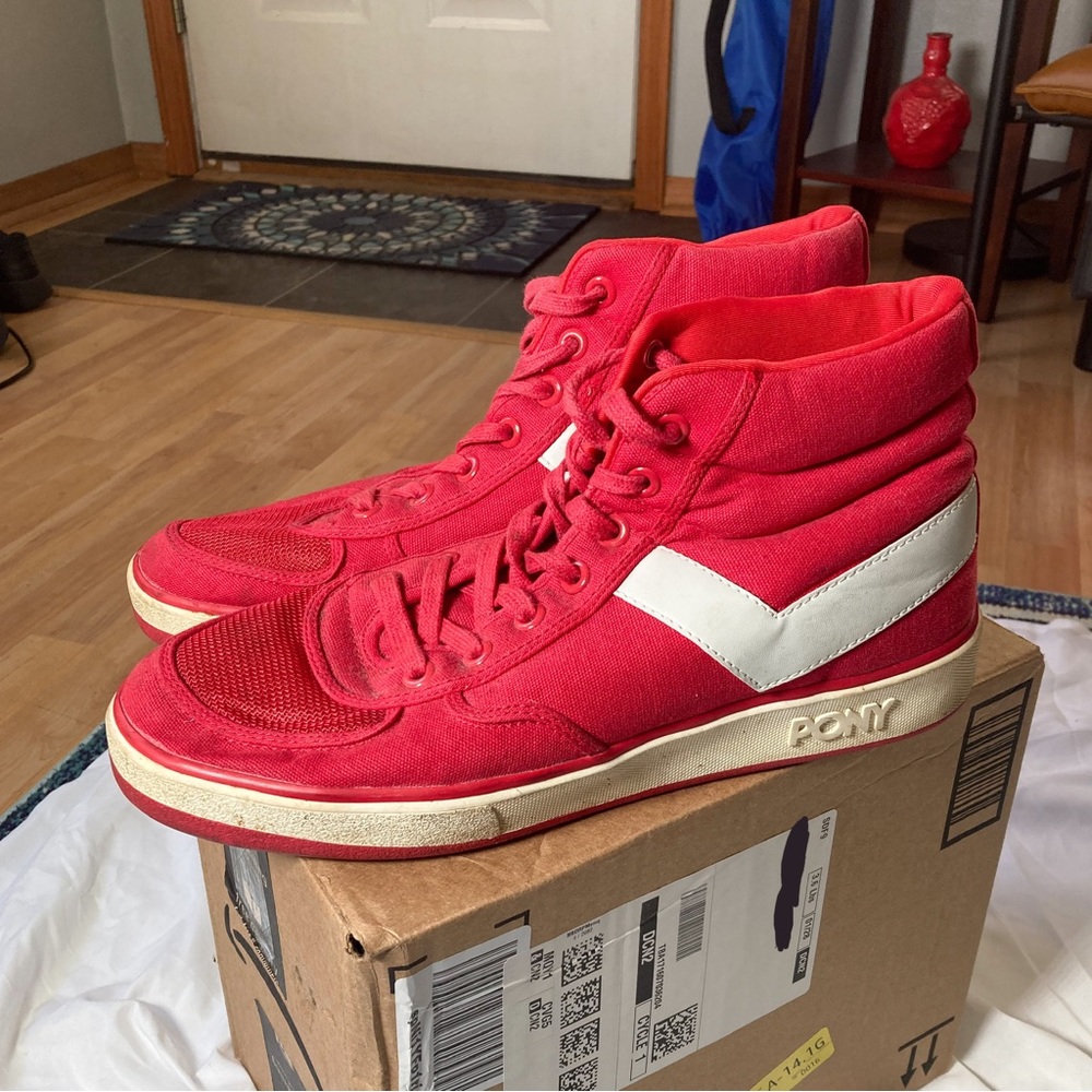 PONY Slam Dunk Hi-Top Canvas Sneakers